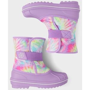 The Children's Place Tie-Dye and Purple Snow Boots